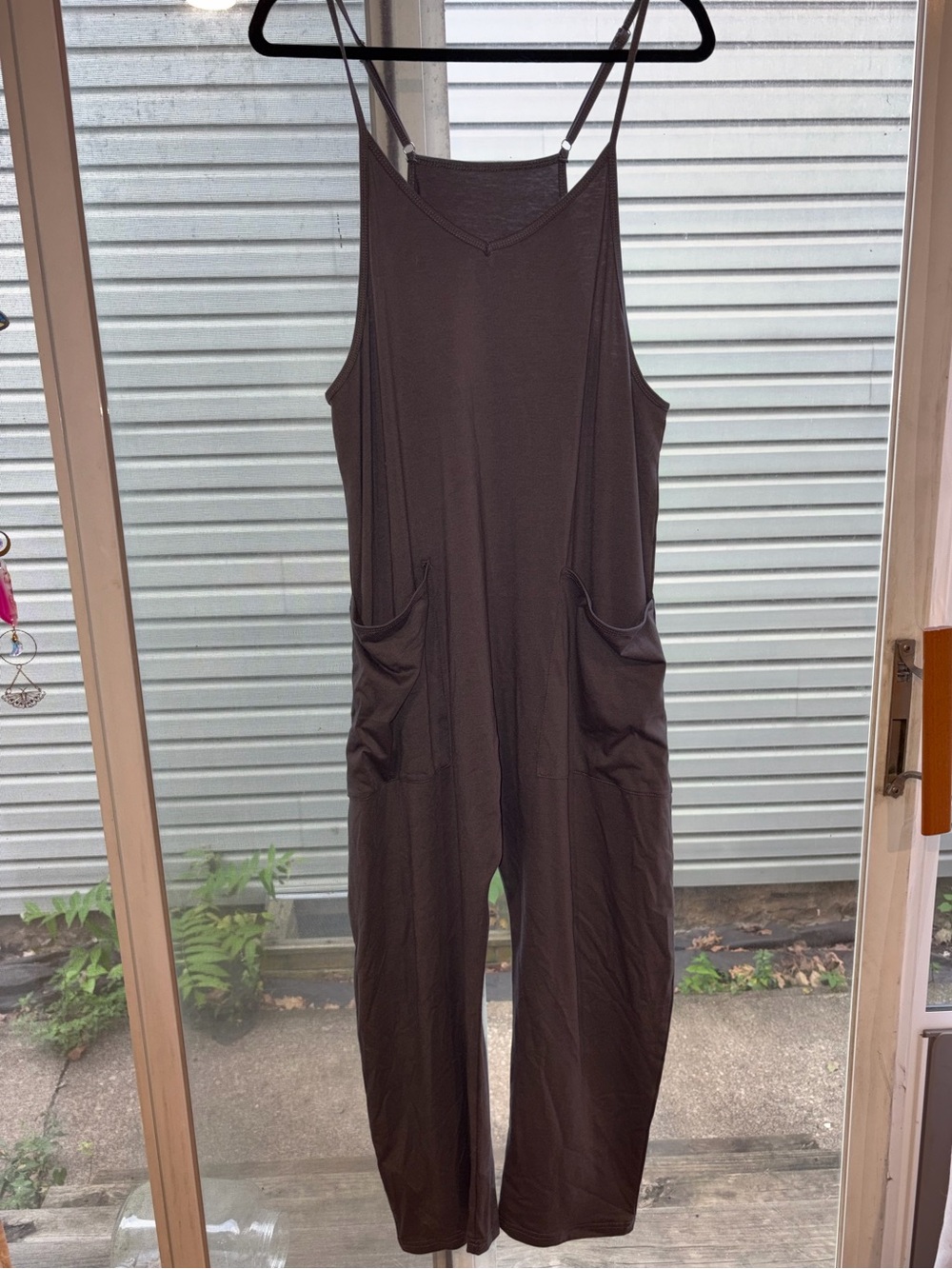 Women’s Grey Jersey Pocket Jumpsuit